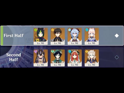 3.1 Spiral Abyss, 3.0/3.1 5★ Banner Teams - (Floor 12, 9★)