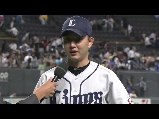 ライオンズ野上投手ヒーローインタビュー 2014/8/22 F-L