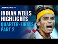 Fritz battles Zverev; Tsitsipas and Basilashvili Clash | Indian Wells 2021 Quarter-Final Highlights