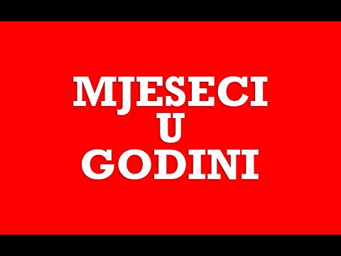 Engleski Jezik - 06 Mjeseci U Godini Na Engleskom Jeziku (Hrvatski) - Months Of The year