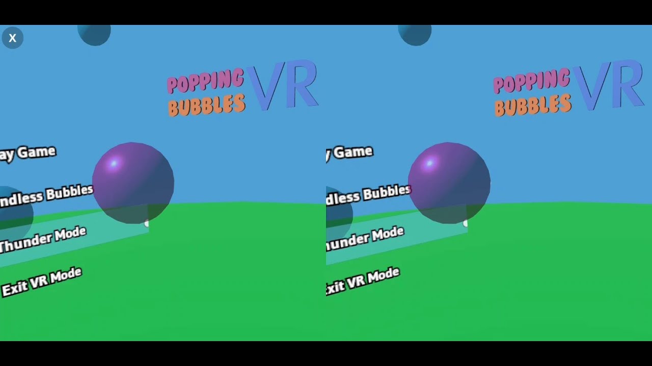 Popping Bubbles VR box 360