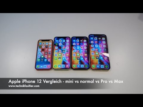 Apple iPhone 12 comparison - mini vs regular vs Pro vs Max