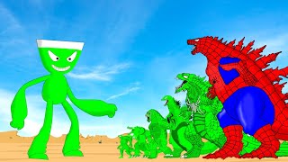 Rescue SPIDER GODZILLA & KONG From GIANT - MONSTER RADIATION: Who Will Win?| Godzilla Cartoon