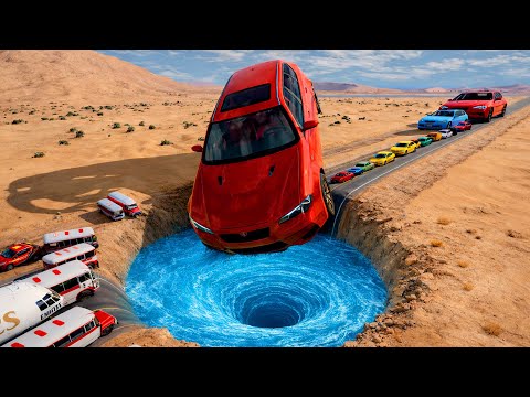 🔥 BIG & SMALL CARS vs GIANT PIT #109 💥 – BeamNG.drive Extreme Crash Challenge | Impala BeamNG