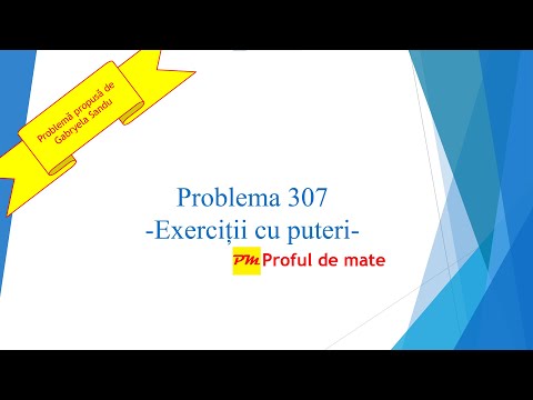 Problema 307: Exerciții cu puteri #profuldemate2020 #Bacalaureat #Evaluare #Națională #matematică