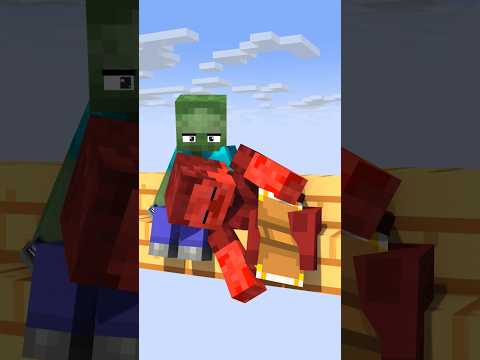 Aml 777 Sleeps Next to Zombie!! 😱🧟‍♂️ Funny Minecraft Animation