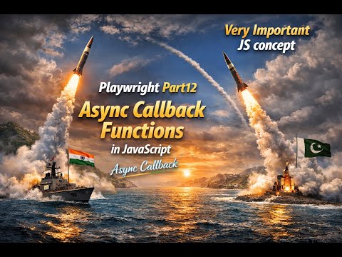 Playwright Part12 Async Callback Functions In Javascript Async Callback Asyncjavascript Callback