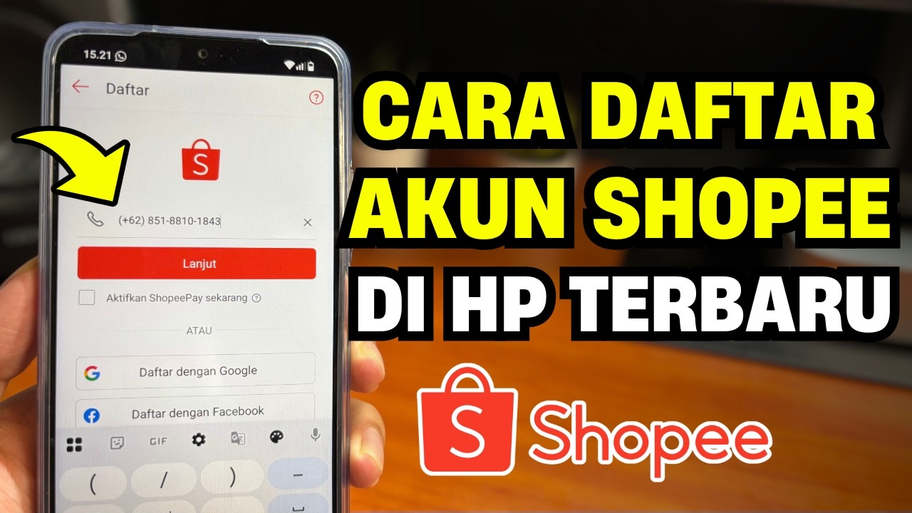 Cara Daftar Akun Shopee Terbaru 2026 | Daftar Shopee Lewat HP