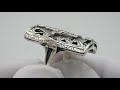 Відео огляд Срібна каблучка 40кю