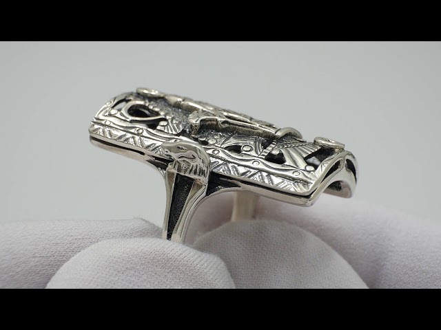 Срібна каблучка 40кю Відео огляд