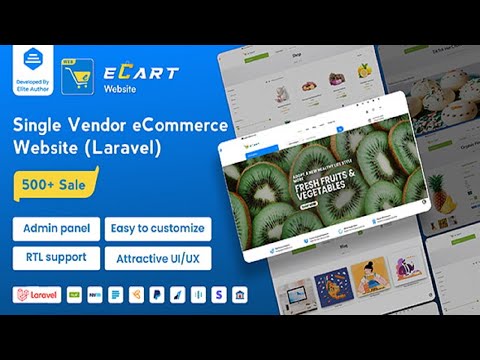 eCart Web  eCommerce Store Website with Laravel