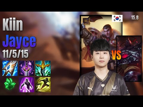 Kiin Top Jayce vs Sion lol KR solo rank Full Game 15.8 | 기인 제이스 vs 사이온