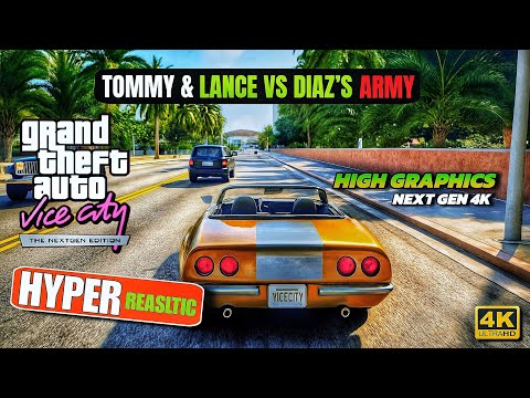 GTA Vice City Ultra 4K High Graphics – Rub Out Mission Walkthrough | No Commentary