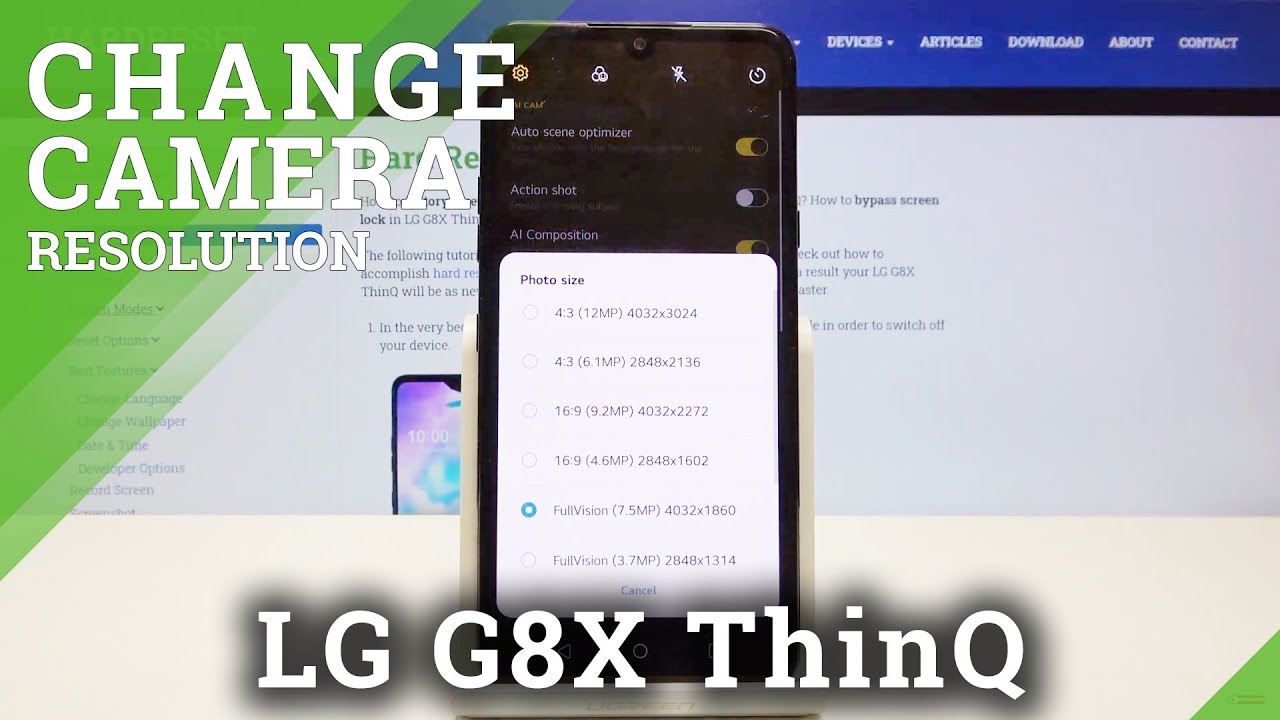 How to Change Aspect Ratio in LG G8X ThinQ – Camera Settings