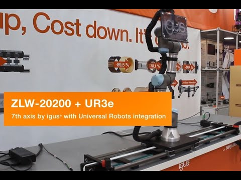 Integración de UR3 de Universal Robots a mesa lineal ZLW de igus