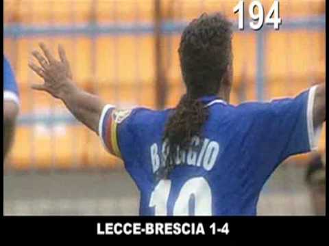 Lecce 1-4 Brescia Roberto Baggio 1° gol