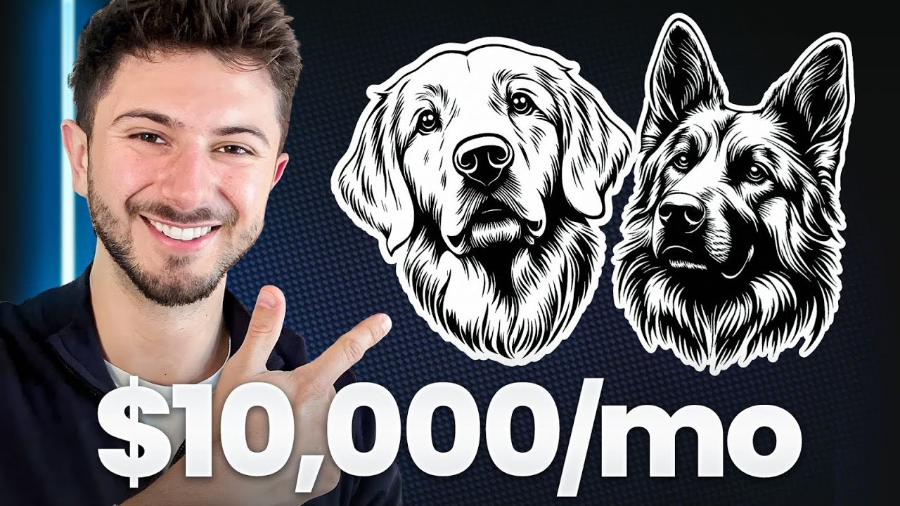 Make $10k+/Month Selling Basic AI SVGs (Digital Product Tutorial)