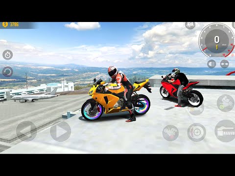 Motor Speed yellow bike Driving simulator 3D - Extreme motorbikes Best Android IOS Gameplay