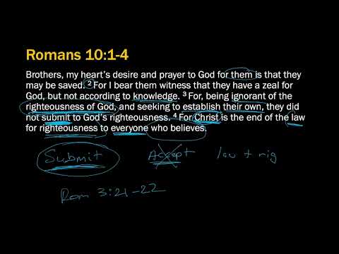 Romans 10:1-4: Christ is the end of the law