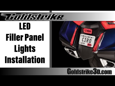 Goldstrike LED Filler Panel Light Installation for Honda Gold Wing