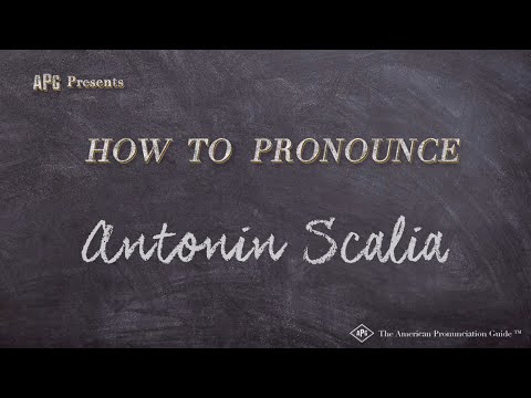 How to Pronounce Antonin Scalia (Real Life Examples!)