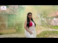 Holi Special Saree Fashion Plus Size Model Eti White Saree Outdoor Shoot EP2