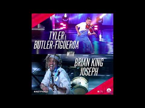 #AGT 2019 S:14 Finale performance practice Tyler Butler-Figueroa Violinist (11) & Brian King Joseph