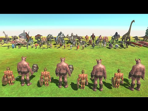 4X OGRE LORD & ACHILLES VS 2X FACTION - Animal Revolt Battle Simulator