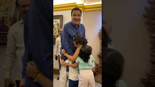 📍New Delhi | Unexpected joy.. granddaughters' visit brightened my day! | Nitin Gadkari