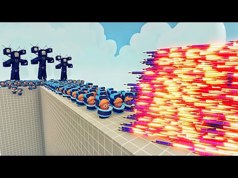 100x SKIBIDI TOILET + GIANT TV MAN vs EVERY GOD - Totally Accurate Battle Simulator TABS