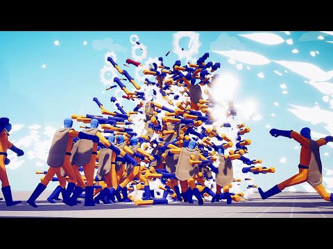 100x NEW SAITAMA ONE PUNCH MAN vs 100x SUPER PEASANT | TABS Totally Accurate Battle Simulator