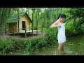 Full-video: 20 Days Building Cabin in the Bamboo Forest - Alone Determined from Start to Finish