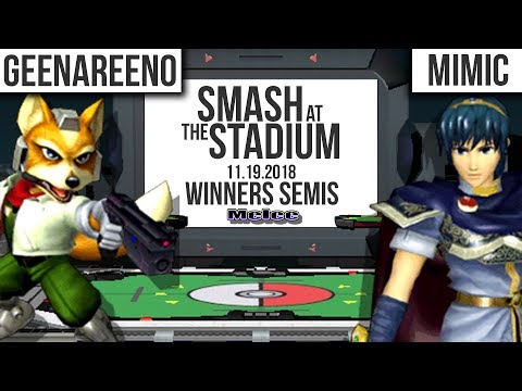 Geenareeno (Fox) vs. Mimic (Marth) - Winners Semis - Smash at The Stadium 11.19.2018