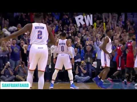 Russell Westbrook vs Wizards (30/11/2016) - 35 Pts, 14 Rebs, 11 Assists, Clutch!