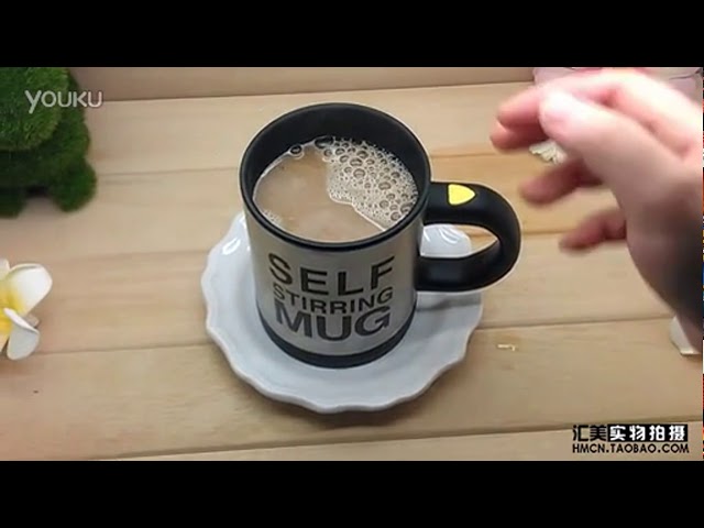 400ml Mugs Automatic Electric Lazy Self Stirring Mug Cup Coffee Milk Mixing Mug Smart Stainless Steel Juice Mix Cup Drinkware (Red)  B