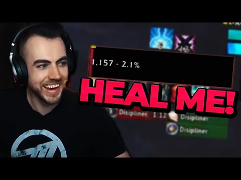 Testing the healer on my Blood DK...