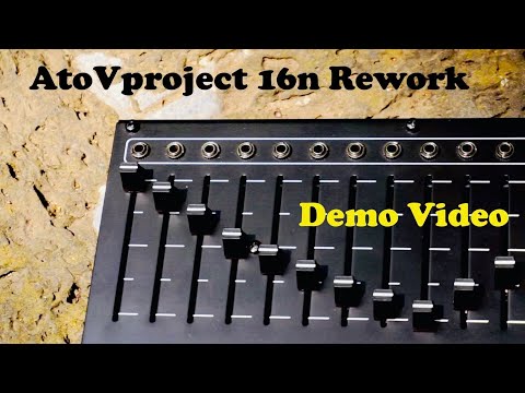 AtoVproject 16n Rework Demo   -  Using it with Eurorack and Bitwig