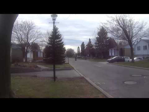 GINO leaving on his HARLEY