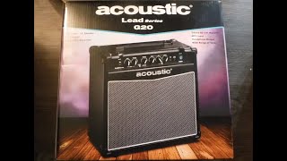 Video thumbnail for New Guitar Amp Day Acoustic G20 Lead Series Unboxing And Demo by Kevys RC & Music