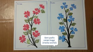 Download lagu Seni grafis cetak tinggi/Stempel wortel/ Vegetable printing @Bundalena520 mp3