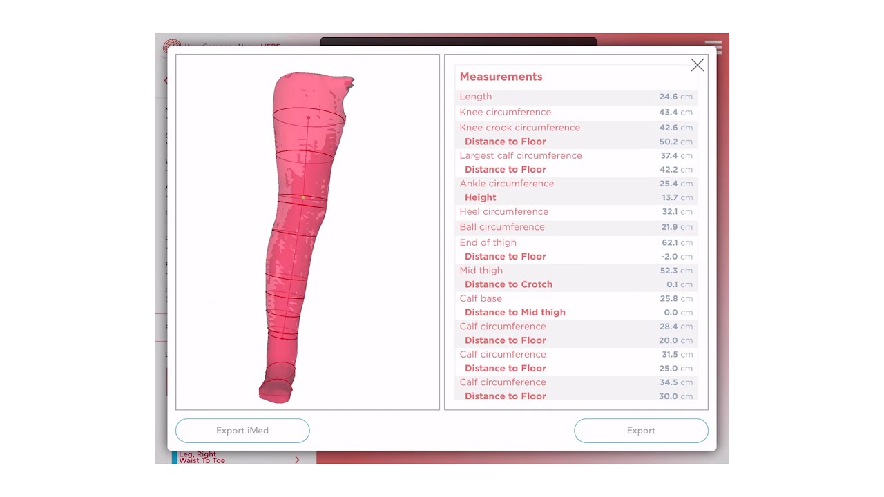 MSoft+: Waist to toe measurement