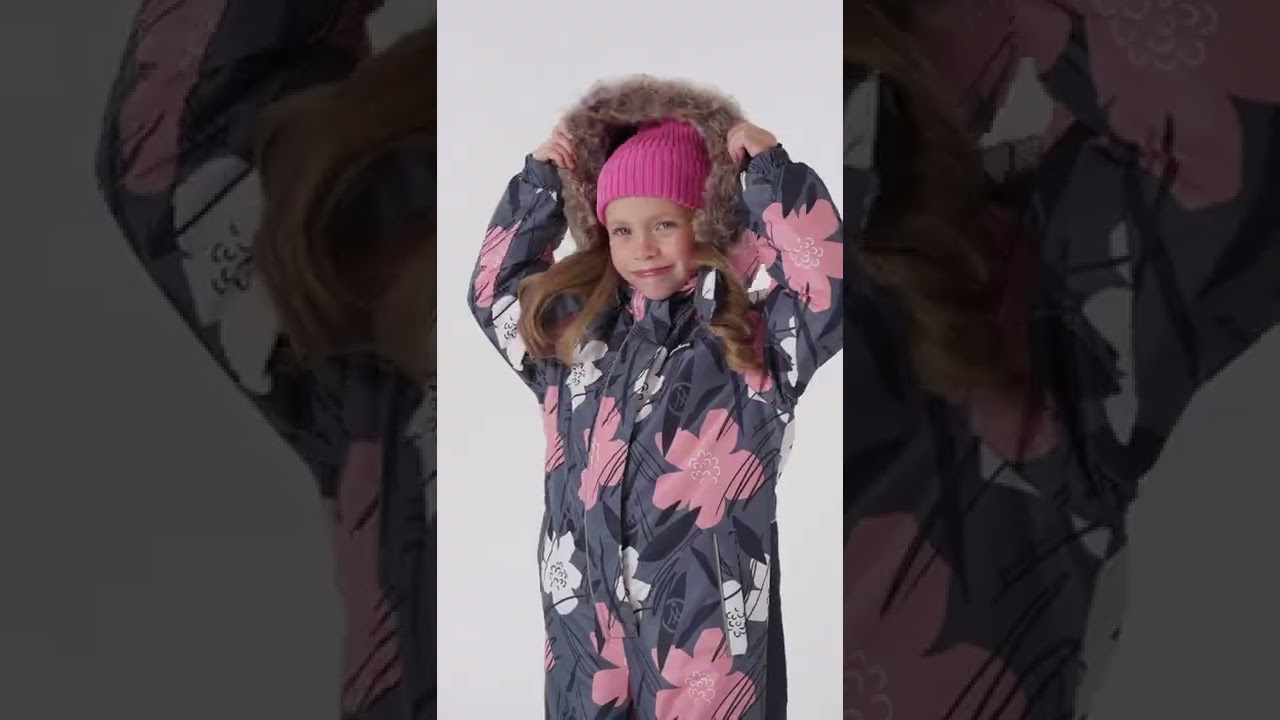 WP91173 GREY Комбинезон зимний Premont для девочки