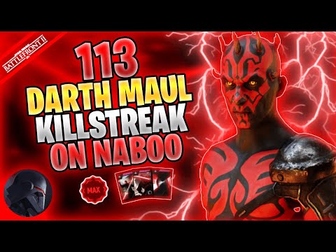 Star Wars Battlefront 2 - 113 Darth Maul Killstreak (Galactic Assault - Naboo)