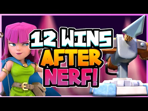 12 Win Grand Challenge with Xbow Cycle (Post-Nerf)! Clash Royale