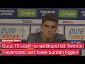 Til na 0-0 gelijkspel Feyenoord tegen FC Twente: 'Deed me denken aan Sparta'