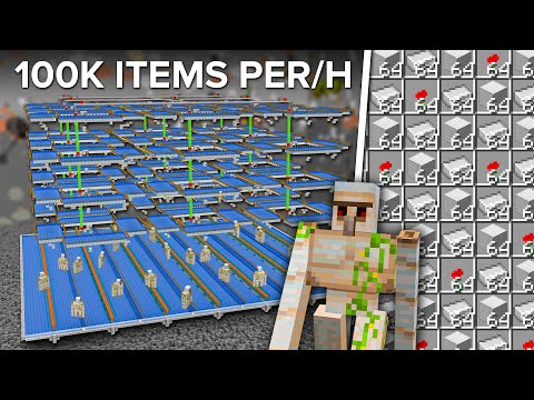 Shulkercraft - Minecraft Ultimate Iron Farm Tutorial - 83,000 Iron Per Hour!