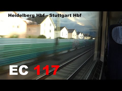 EC 117 Mitfahrt Heidelberg - Stuttgart ungekürzt | Zusatzhalt in Vaihingen (Enz)