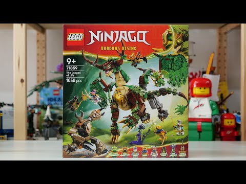 LEGO Ninjago Dragons Rising 71859 The Dragon of Life - LEGO Speed Build Review