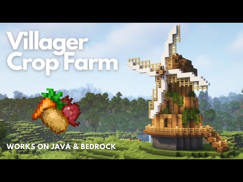 VILLAGER CROP FARM | Minecraft Tutorial | Java & Bedrock [1.21+]