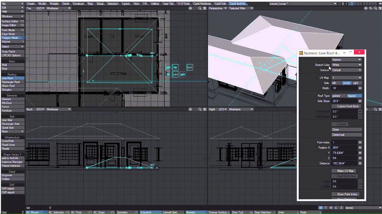 LightWave tutorial: Build a Japanese house with LWCad, Part 4 - YouTube